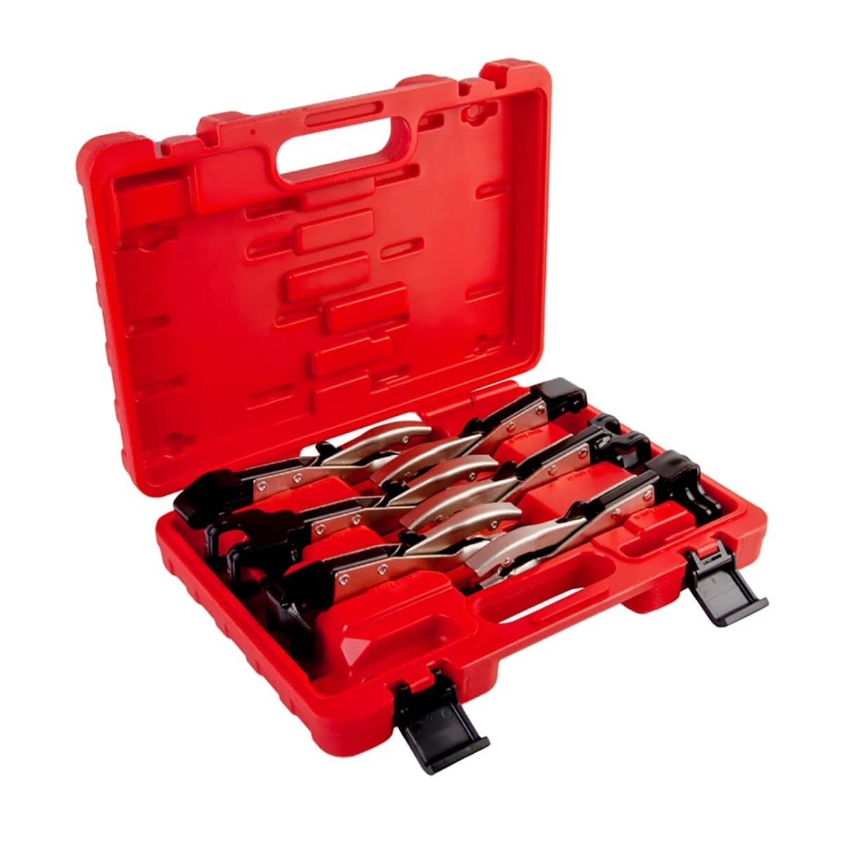 Набор сварочных зажимов с фиксаторами 6 шт Wiederkraft WDK-65612