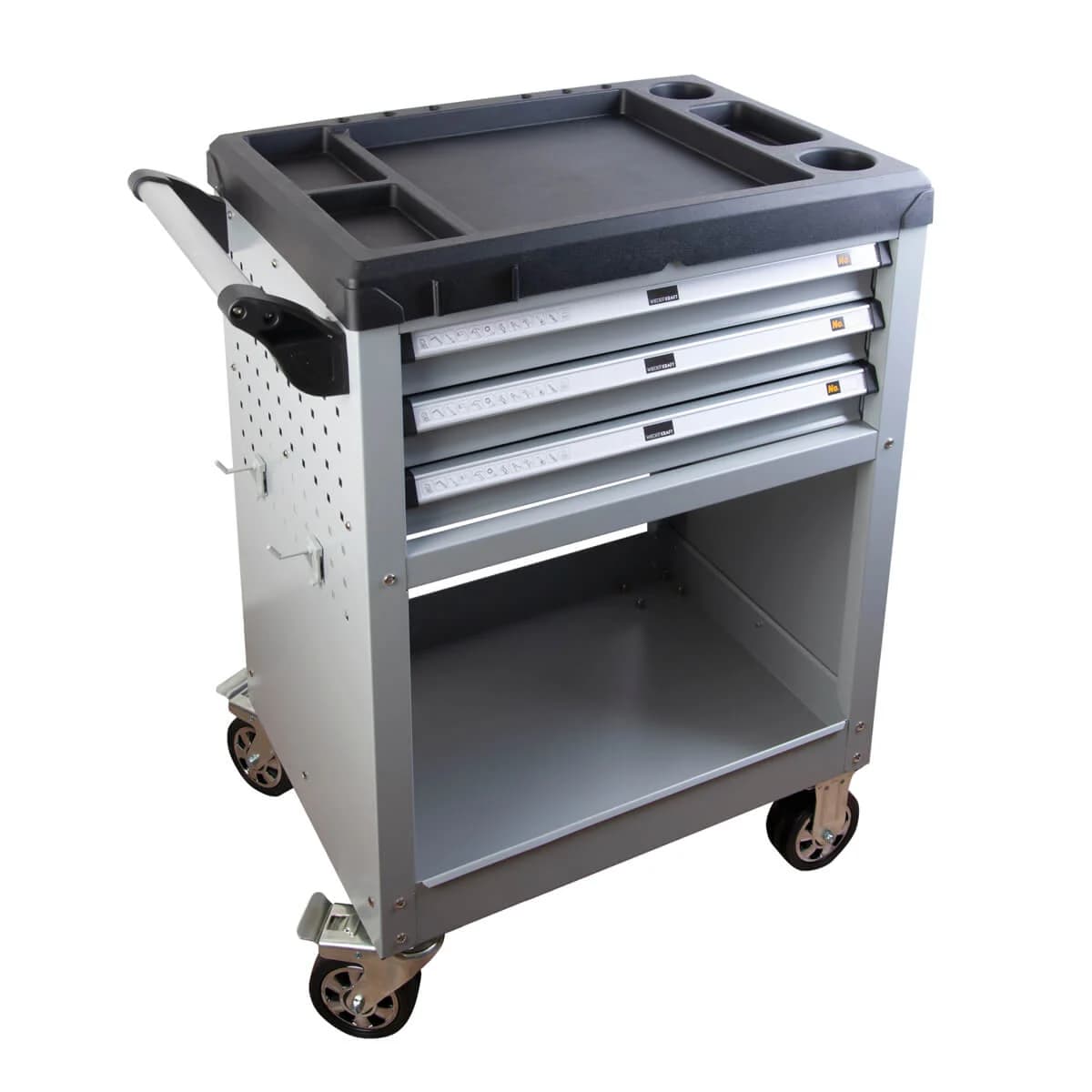 Тележка инструментальная открытая с 3 ящиками, 350 кг WIEDERKRAFT WDK-713