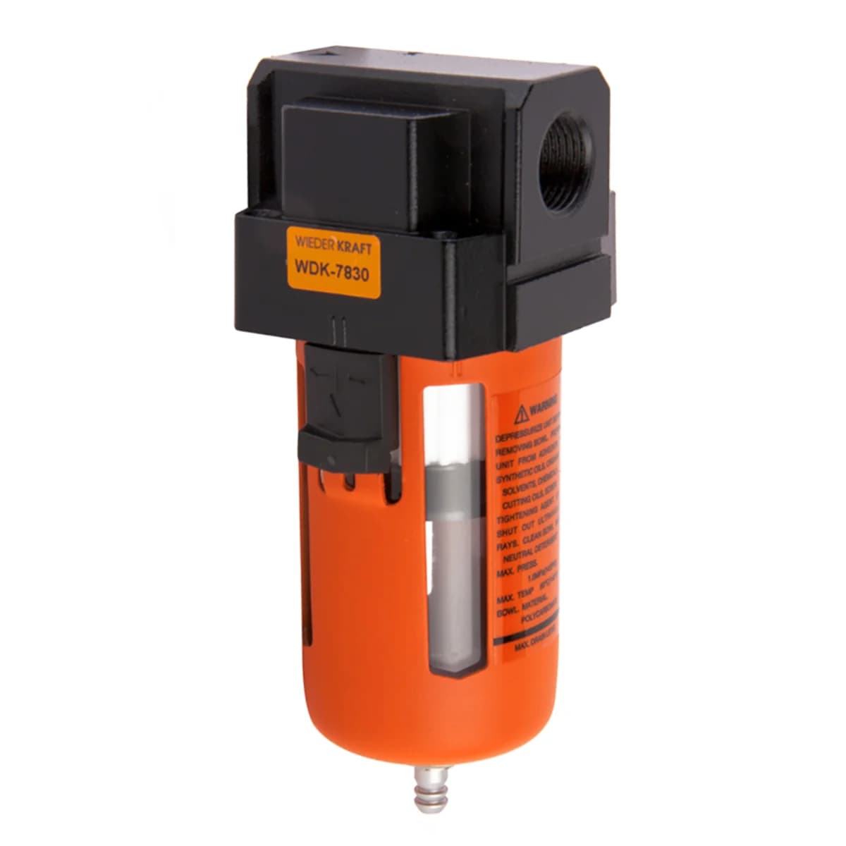 Фильтр-масловлагоотделитель для пневмоинструмента, 1500 л/мин, 5 мк WIEDERKRAFT WDK-7830