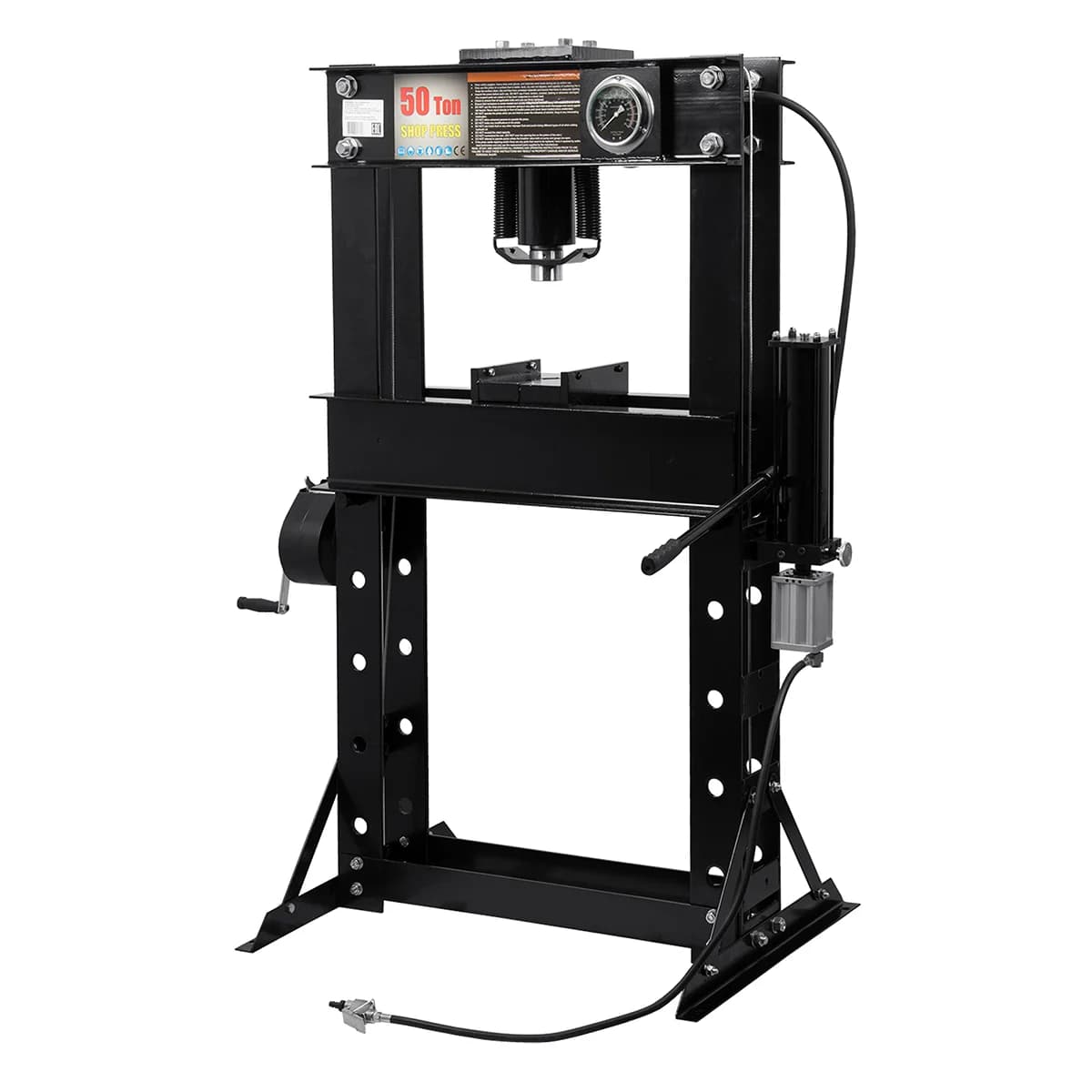 Гидравлический напольный пресс 50 т, пневмогидравлический WIEDERKRAFT WDK-80150A