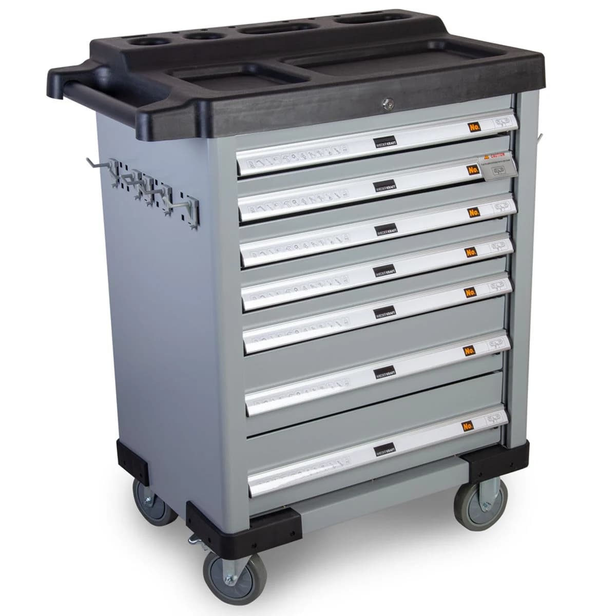 Инструментальная тележка с 7 ящиками, 450 кг WIEDERKRAFT WDK-807