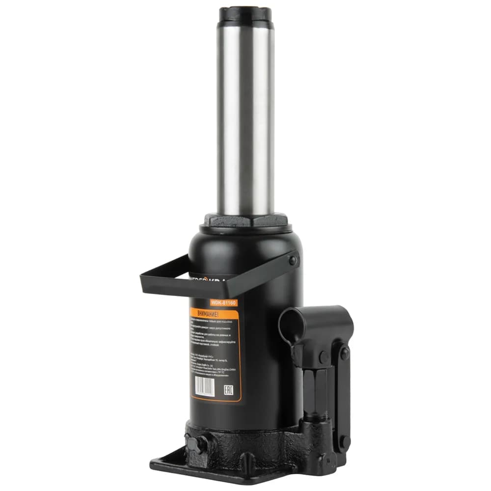 Бутылочный гидравлический домкрат 16 тонн Wiederkraft WDK-81160