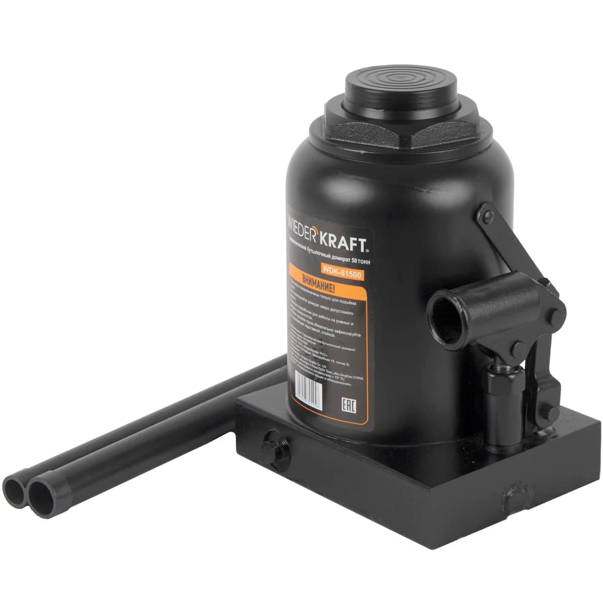 Гидравлический домкрат бутылочного типа 50 т WIEDERKRAFT WDK-81500