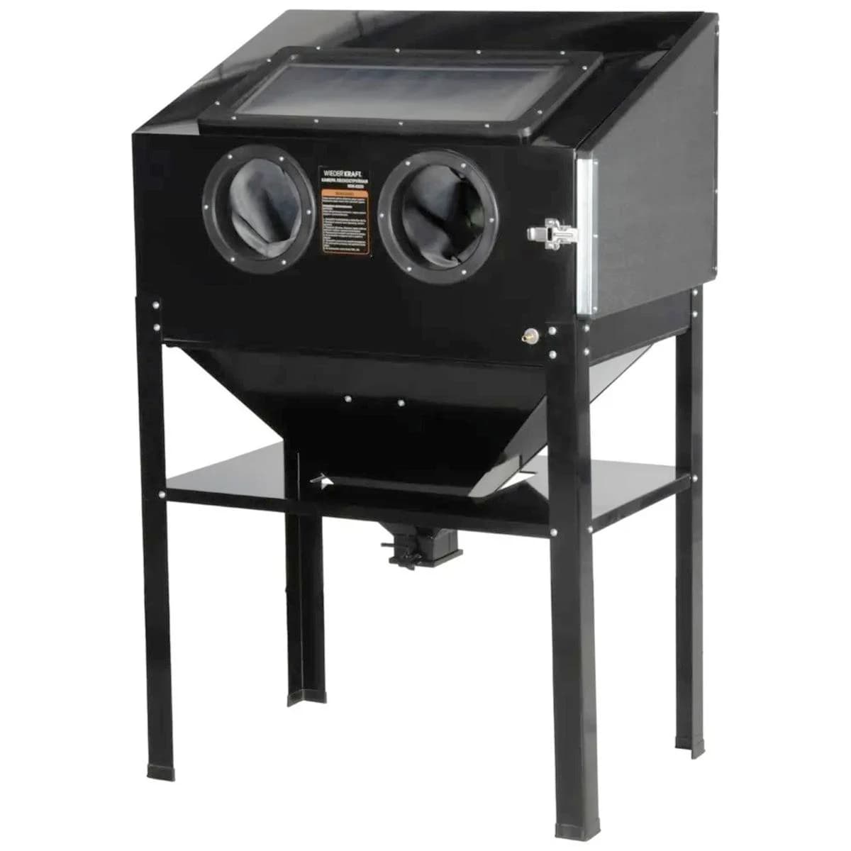 Напольная пескоструйная камера 220 л с абразивом Wiederkraft WDK-83220D