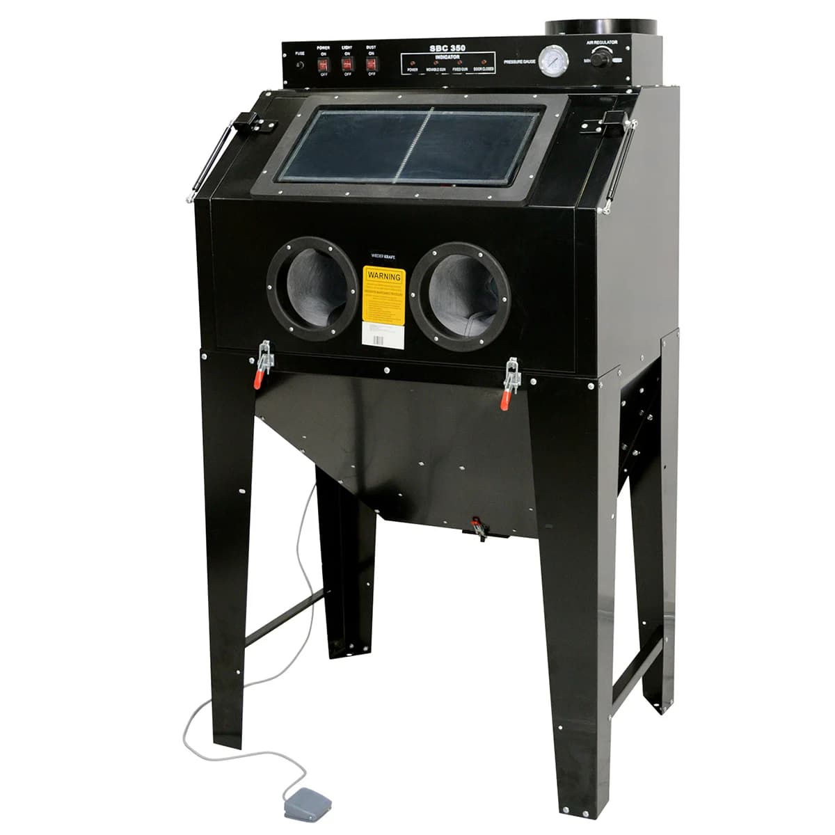 Пескоструйная камера напольная 350 л фронтальная загрузка Wiederkraft WDK-83350