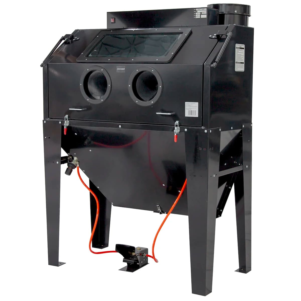 Пескоструйная камера напольная 420 л, фронтальная загрузка WIEDERKRAFT WDK-83420