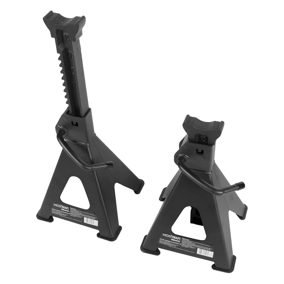 Комплект подставок под автомобиль, широкие ножки 12 тонн 460–715 мм Wiederkraft WDK-84122