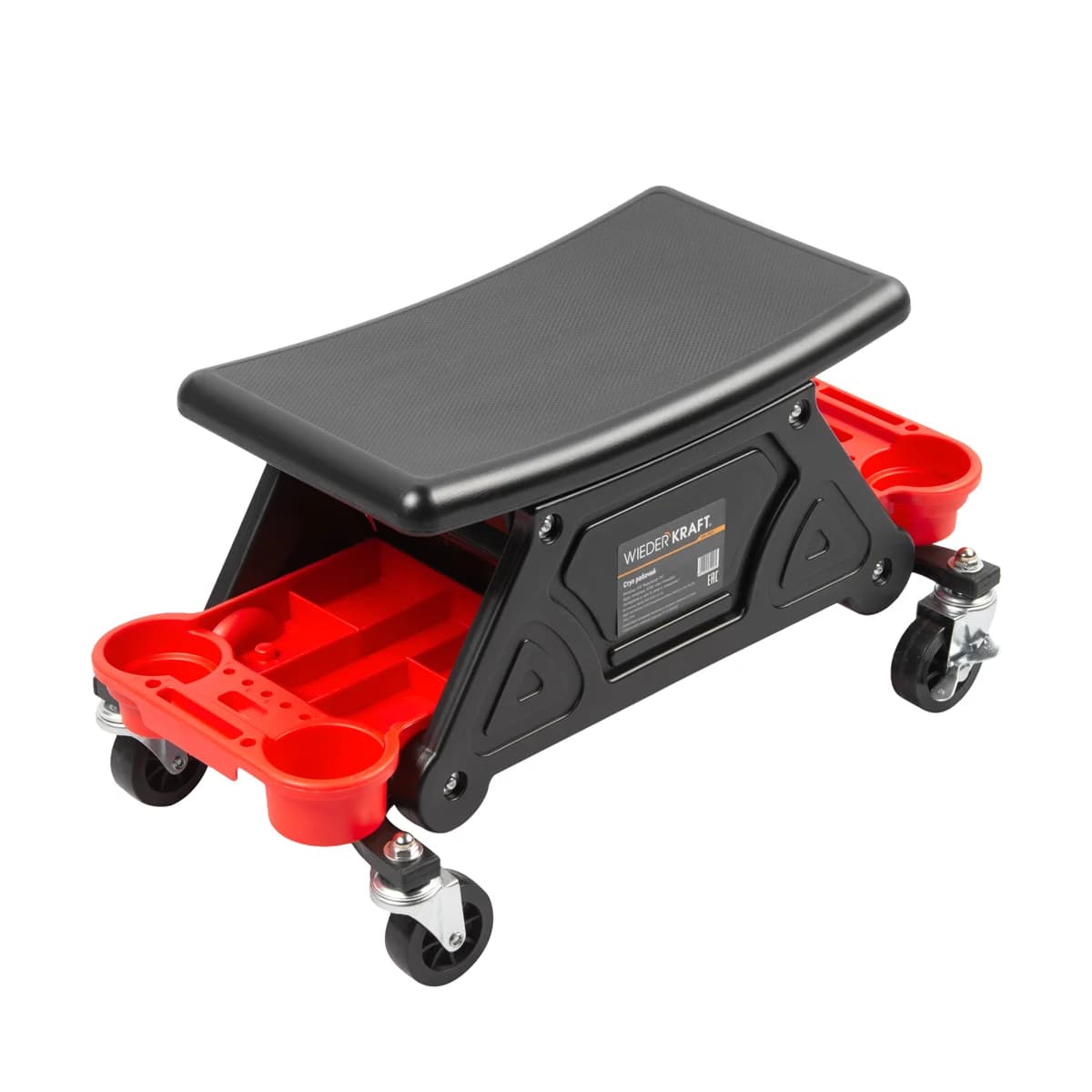 Табурет рабочий для детейлера с микролифтом 650×340 мм Wiederkraft WDK-86025