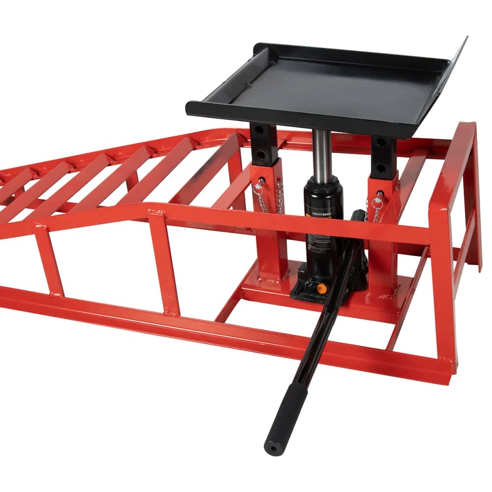 Металлическая рампа с домкратом 2 тонны Wiederkraft WDK-87020