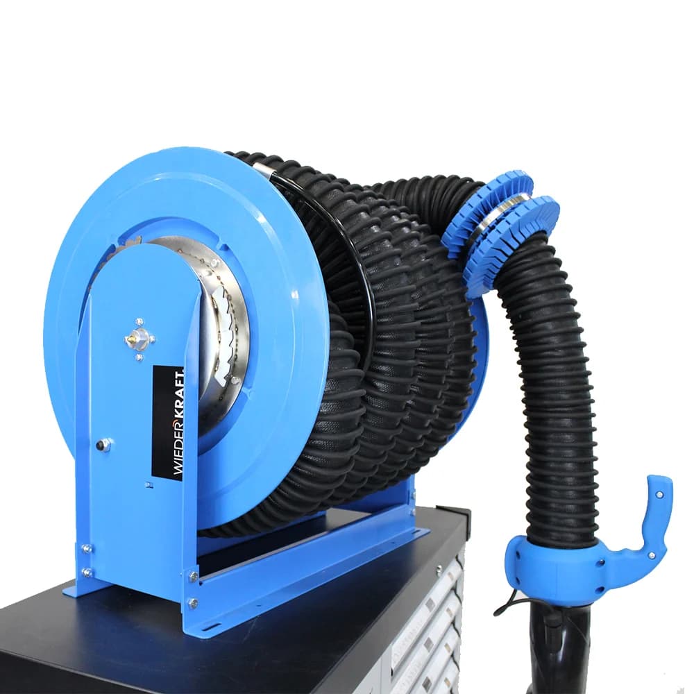 Катушка для вытяжки выхлопных газов, шланг 8 м, Ø102 мм WIEDERKRAFT WDK-87611