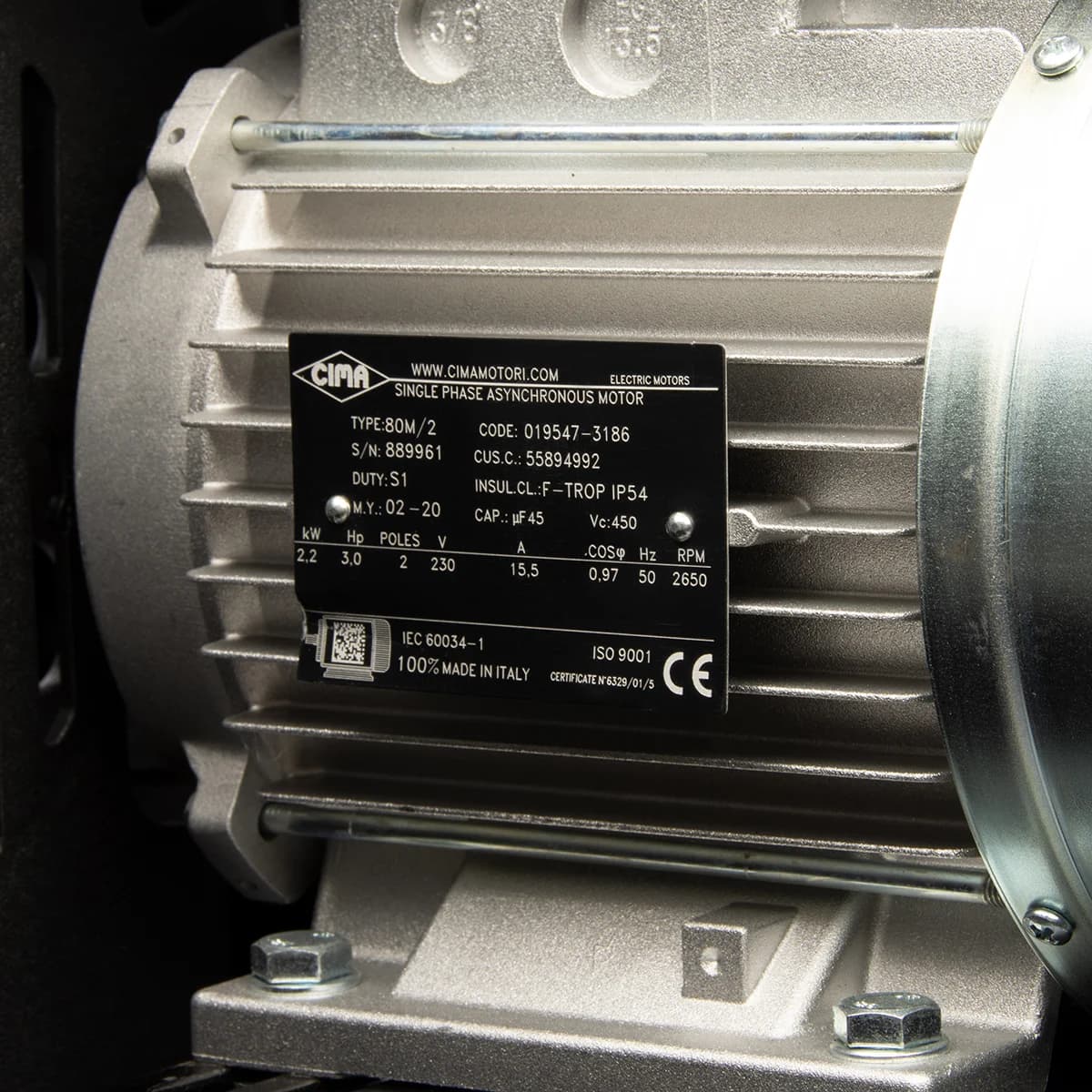 Поршневой ременной компрессор 340 л/мин, 100 л, 10 бар, 220 В WIEDERKRAFT WDK-91032