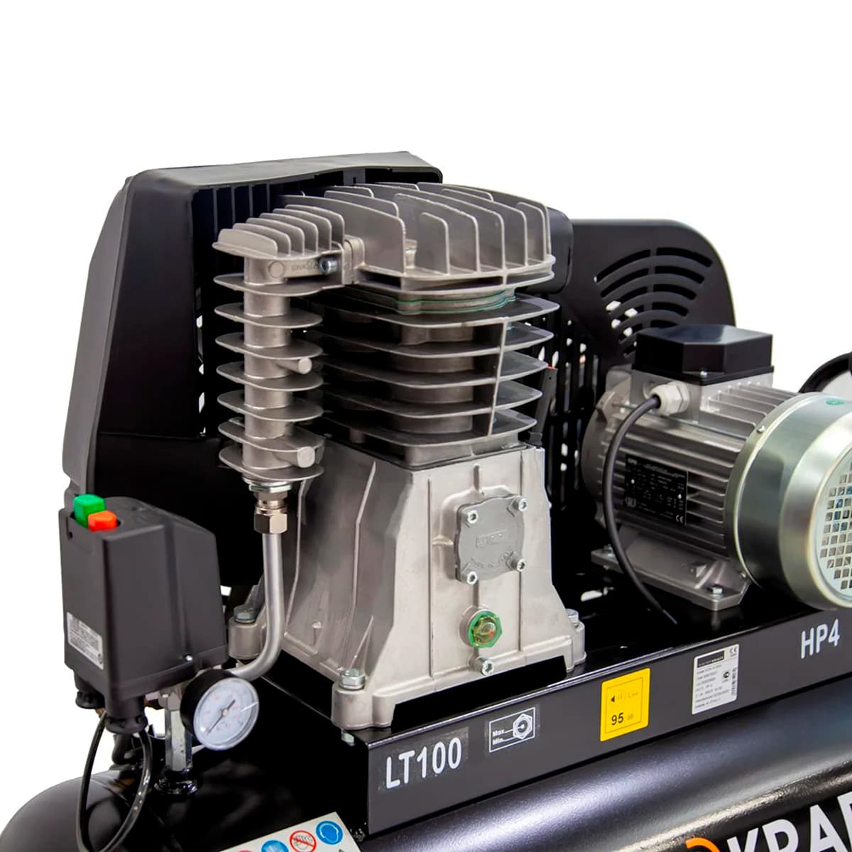 Поршневой компрессор ременной 100 л, 541 л/мин, 10 бар, 380В, итальянский WIEDERKRAFT WDK-91054