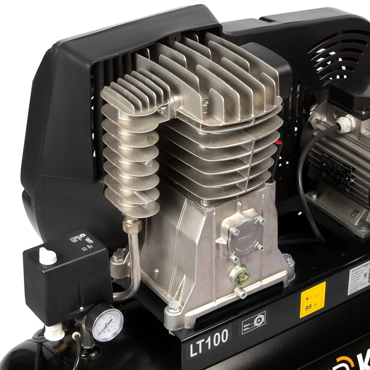 Поршневой компрессор ременной 100 л, 541 л/мин, 10 бар, 380В, итальянский WIEDERKRAFT WDK-91054