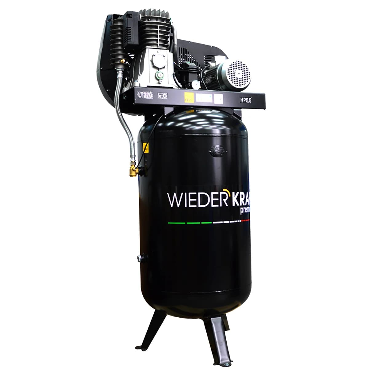 Поршневой компрессор вертикальный 270 л, 606 л/мин, 11 бар, 380 В, итальянский WIEDERKRAFT WDK-92760