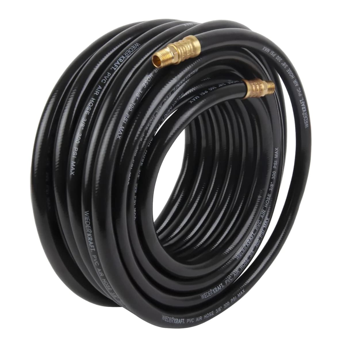 Шланг пневматический армированный WiederKraft 10х16 мм черный в бухте