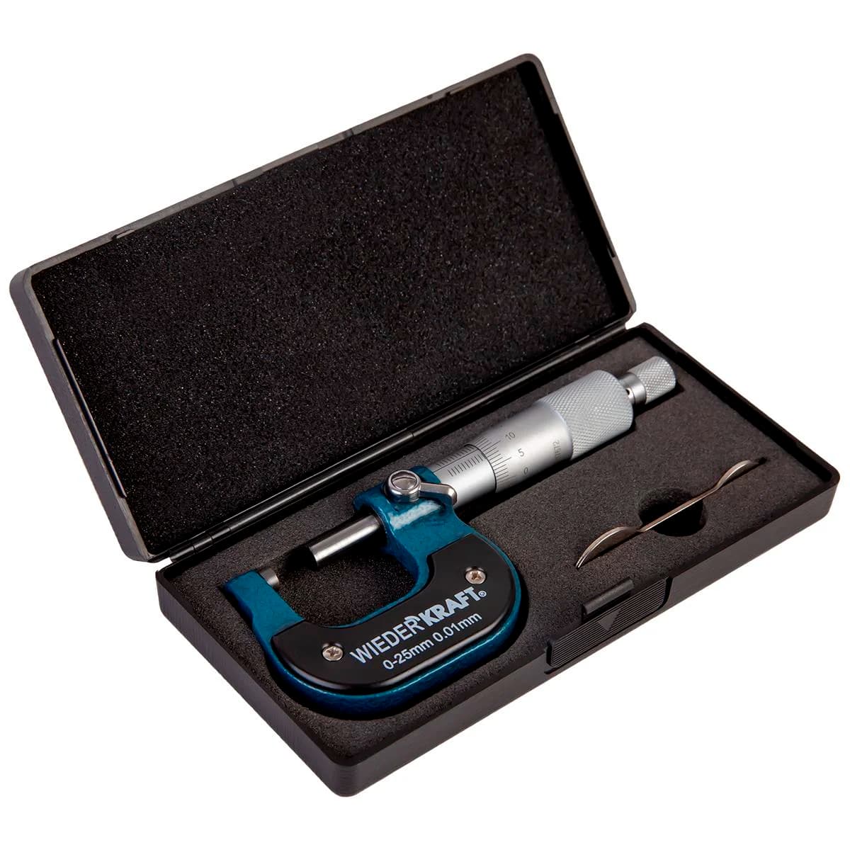 Микрометр Wiederkraft WDK-MM2501 в закрытом состоянии