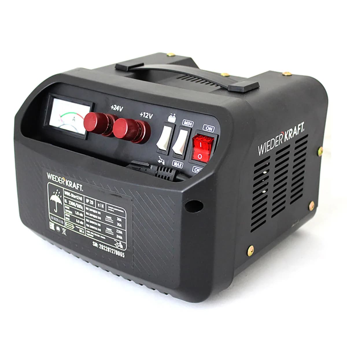 Пуско-зарядное устройство 12/24 В, 240 А WIEDERKRAFT WDK-Start240