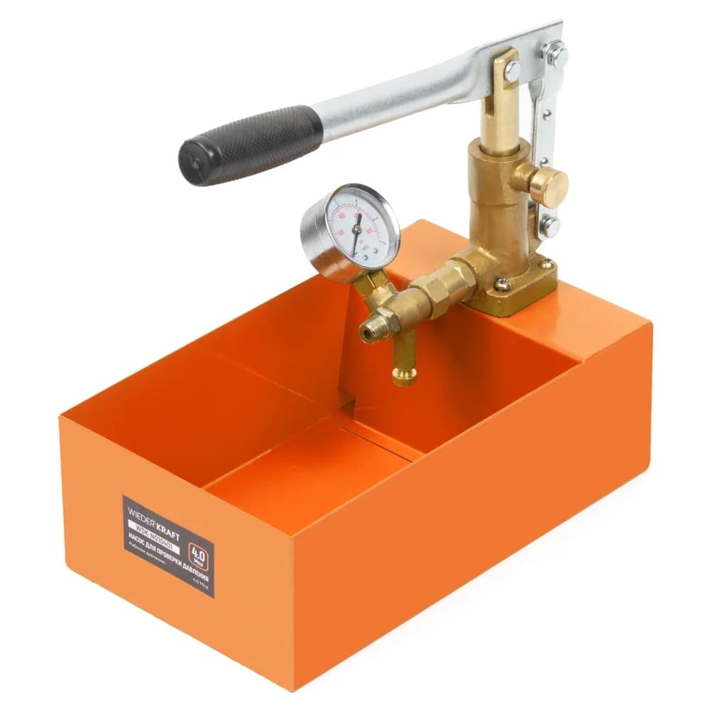 Насос для проверки давления 40 бар Wiederkraft WDK-NO10401