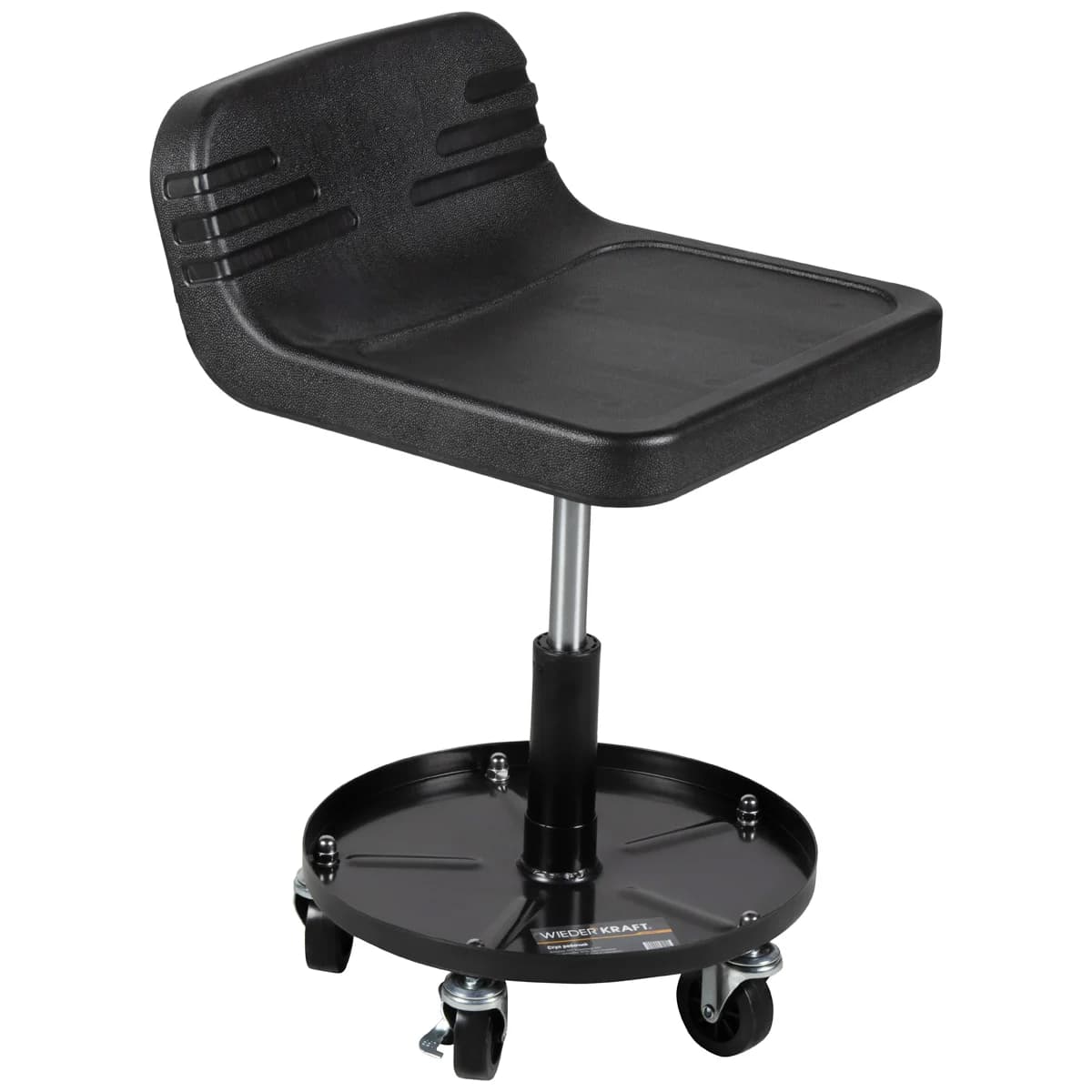Стул рабочий для автослесаря микролифт 385–530 мм Wiederkraft WDK-86021