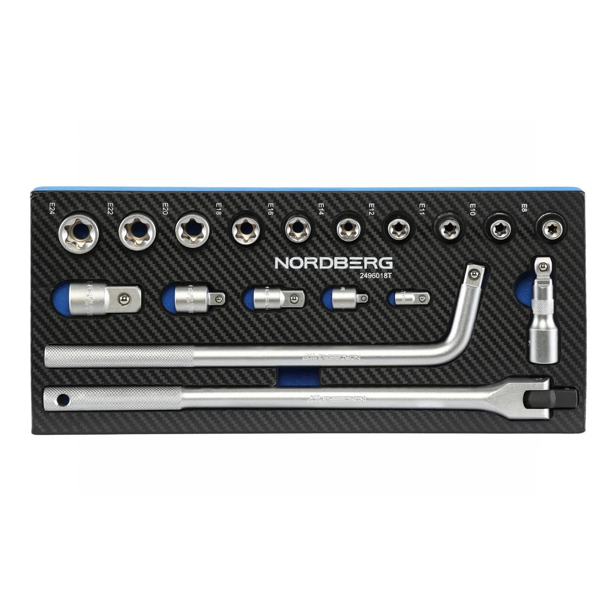 Набор головок TORX Nordberg 2496018T в ложементе EVA