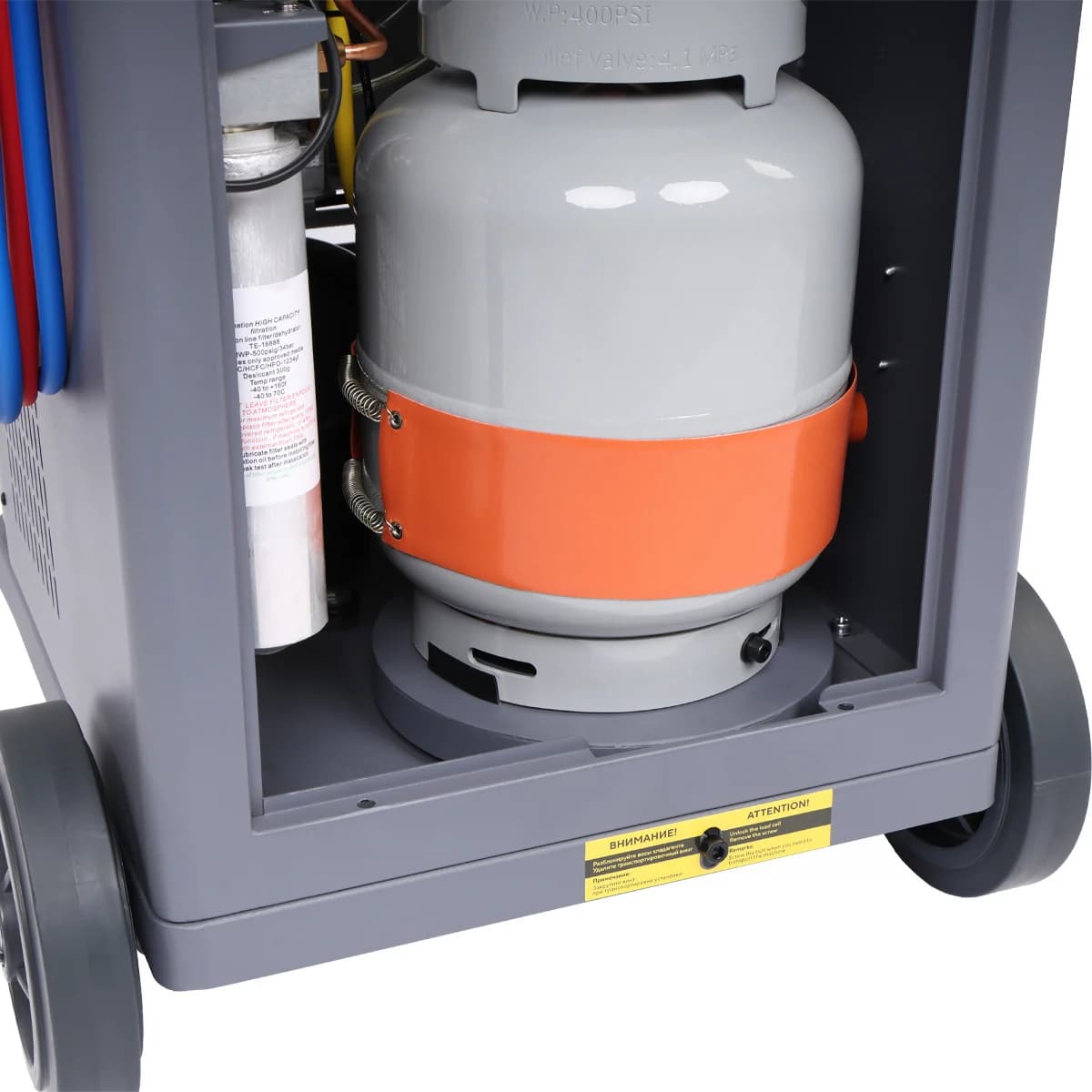 Установка автомат для заправки автомобильных кондиционеров с принтером и тестом утечки