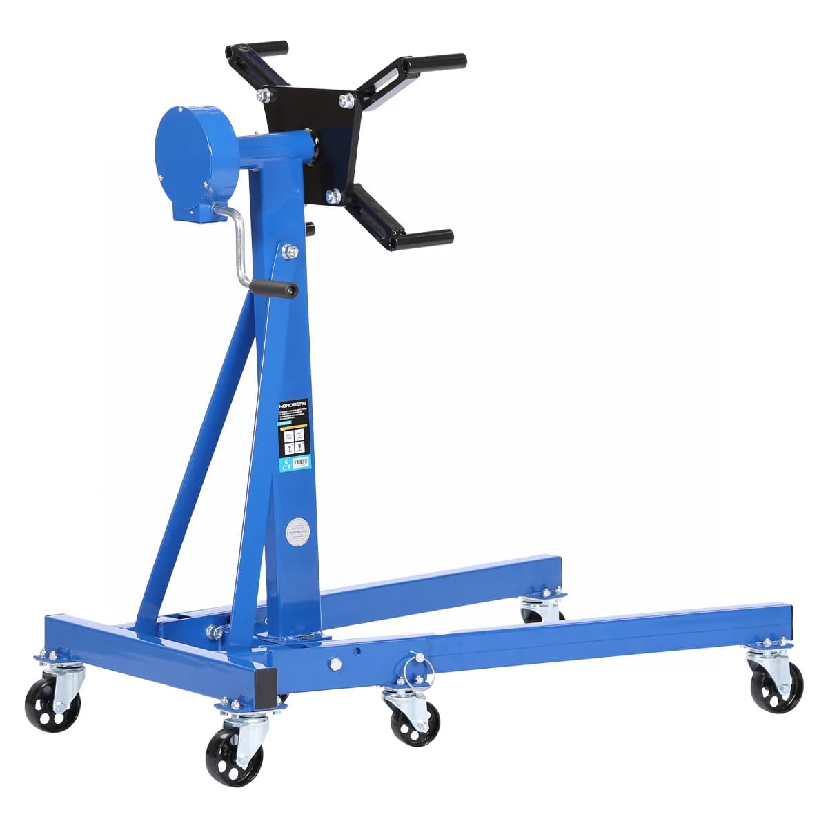 Стенд для ремонта двигателя Nordberg N30091R — складной, 500 кг, редуктор, 360°