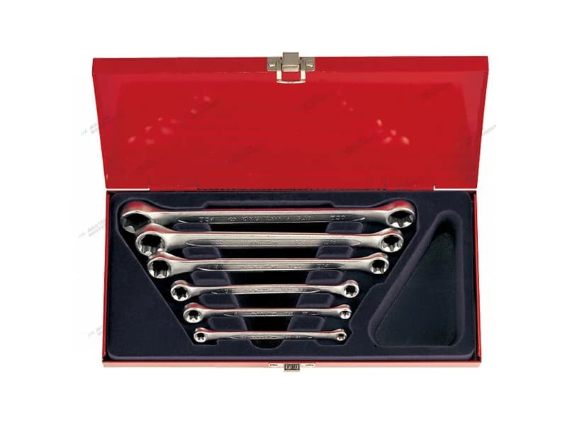 Набор накидных ключей King Tony 1406PR TORX E6-E24 в пластиковом кейсе