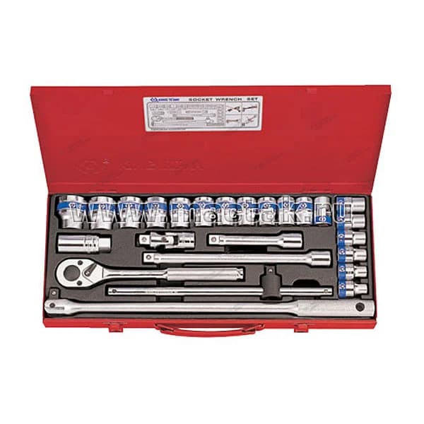 Комплект торцевых головок King Tony 4326MR в кейсе