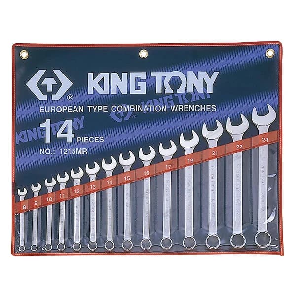 Набор комбинированных ключей King Tony 1215MR01 в кейсе