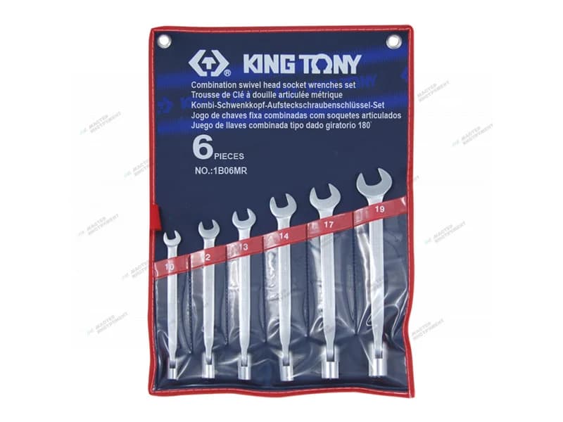 Набор комбинированных ключей King Tony 1B06MR в кейсе