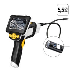 Видеоэндоскоп промышленный, 4.3″, 1Мп, 2 камеры, 1280х720, 1м, 5.5 мм сменный зонд iCartool IC-V112A