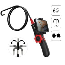 Видеоэндоскоп управляемый USB, 2Мп, 1920×1080, 1м, 6мм, 360° iCartool IC-V200