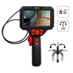 Видеоэндоскоп управляемый, экран 5″, 2Мп, 1920×1080, 1м, 6мм, 360° iCartool IC-V200C