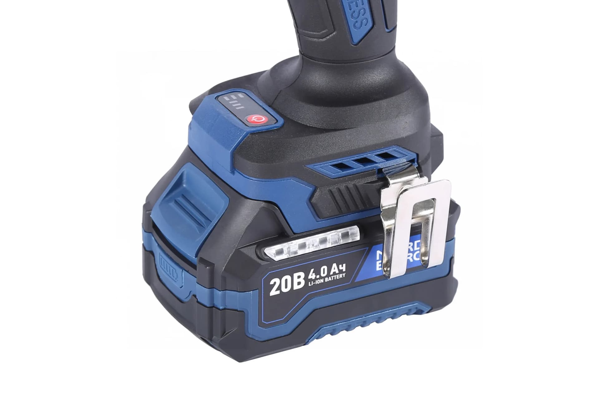 Гайковерт аккумуляторный NORDBERG NE808K — 1/2″, 1000 Нм, 20 В, 2 аккум.