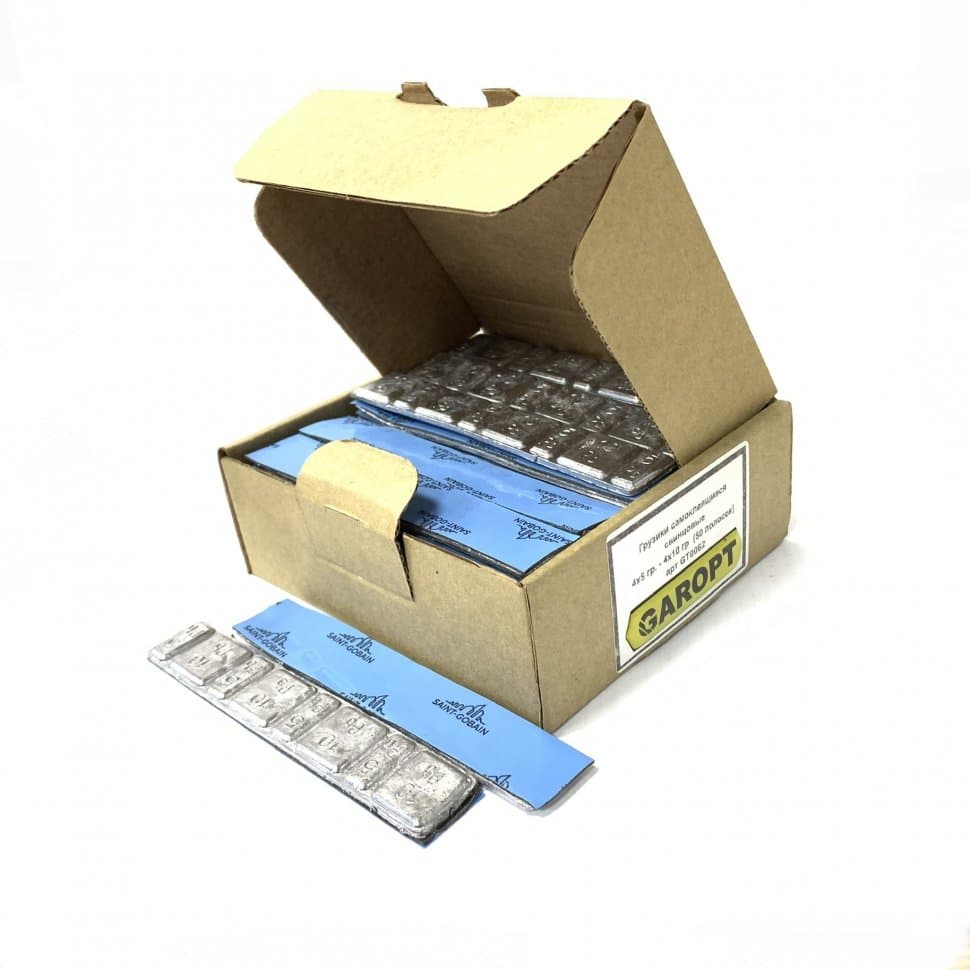 Самоклеящиеся балансировочные грузики GAROPT chemistry, полоска 60 г