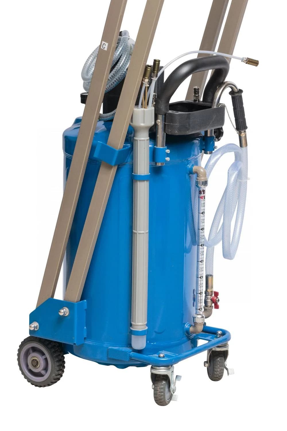 Установка для сбора масла Nordberg 2380PB — 80 л бак, 48 л лоток, пневматическая