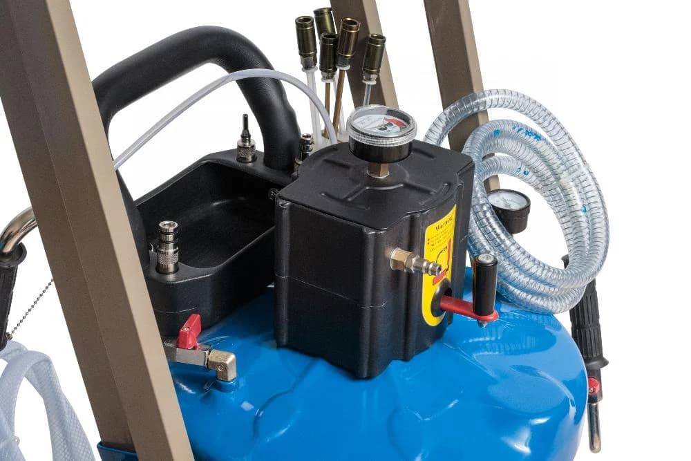 Установка для сбора масла Nordberg 2380PB — 80 л бак, 48 л лоток, пневматическая