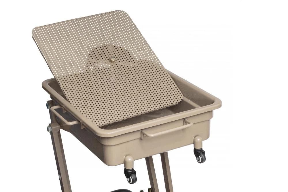 Установка для сбора масла Nordberg 2380PB — 80 л бак, 48 л лоток, пневматическая