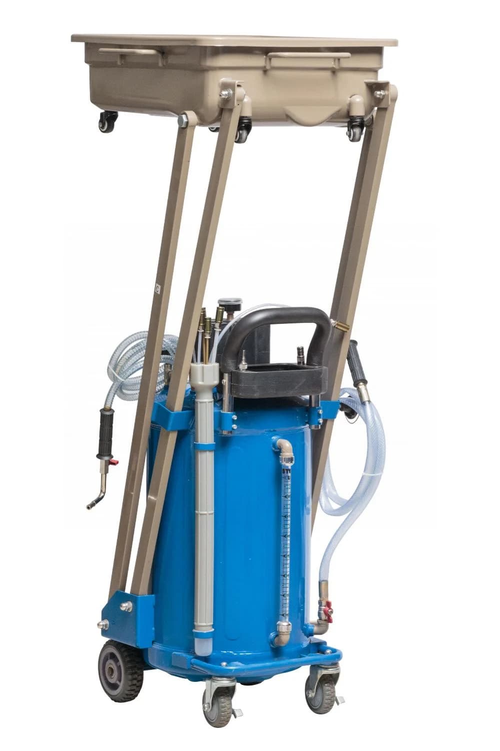 Установка для сбора масла Nordberg 2380PB — 80 л бак, 48 л лоток, пневматическая