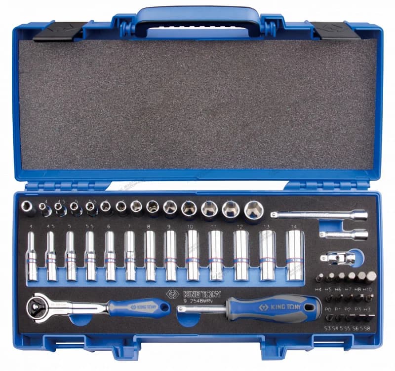 Набор торцевых головок 1/4" 48 предметов в кейсе