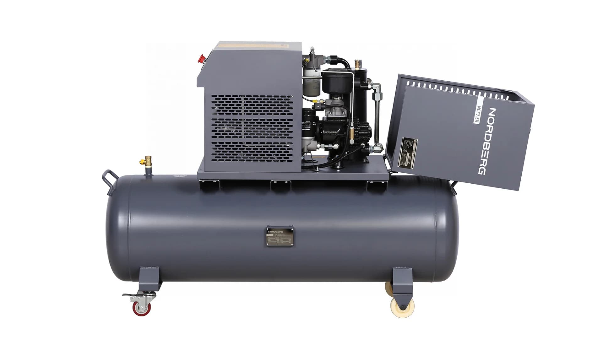 Компрессор винтовой Nordberg NCF7,5R — 5,5 кВт / 10 бар / ресивер 230 л