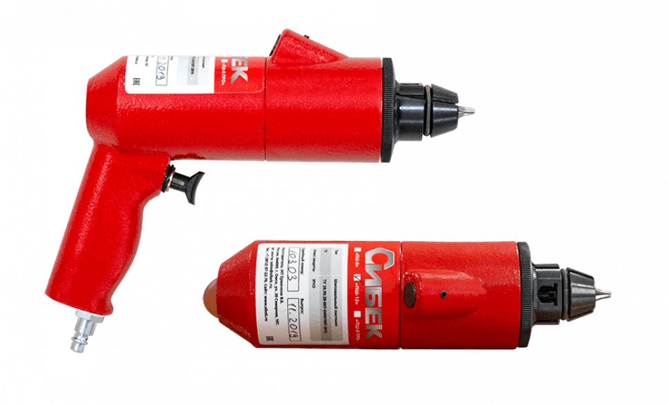 Пистолет шиповальный СИБеК ПШ-12 — для ремонтных шипов Ø12 мм