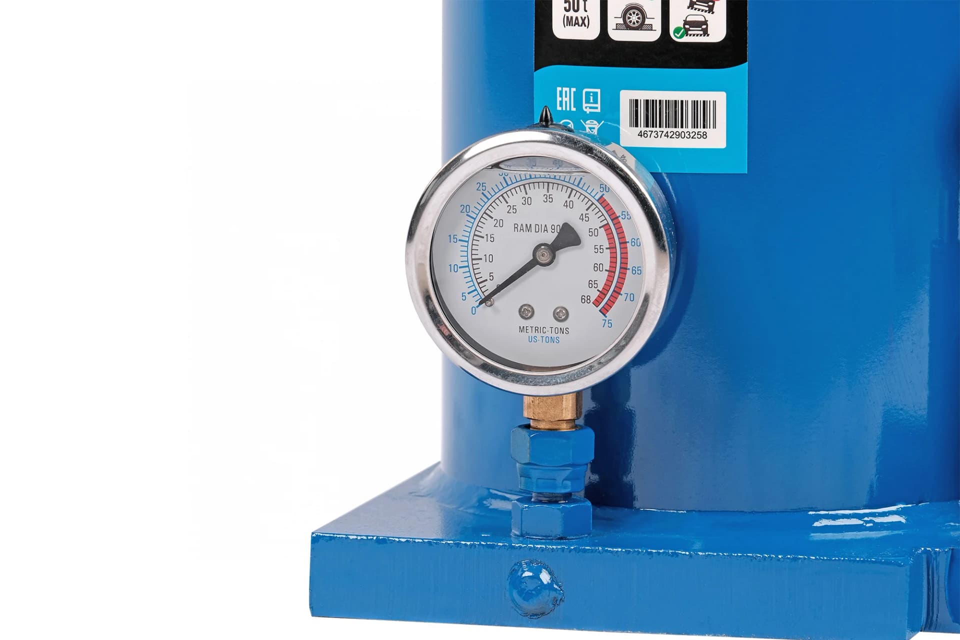 Домкрат бутылочный двухплунжерный, 50 т