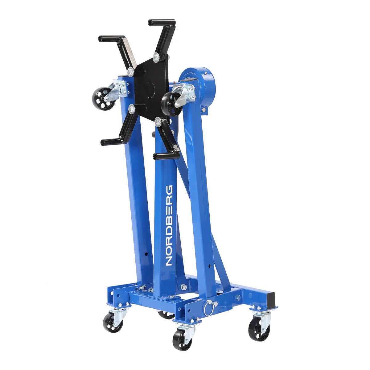 Стенд для ремонта двигателя Nordberg N30091R — складной, 500 кг, редуктор, 360°