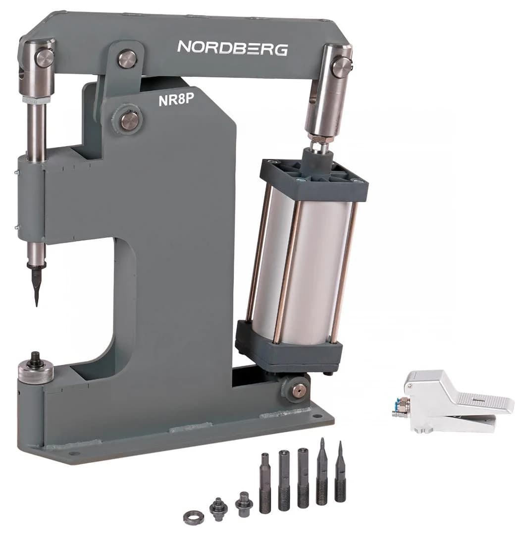 Клепальный станок пневматический Nordberg NR8P — цилиндр 125 мм