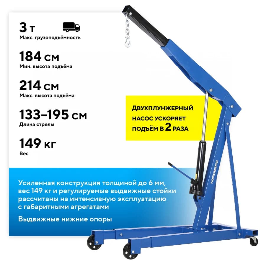Кран гидравлический NORDBERG N3731 — гидравлический цилиндр
