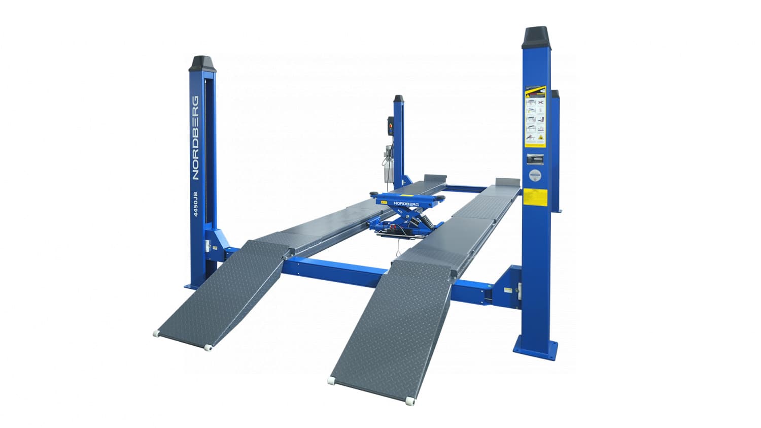 Подъемник четырехстоечный Nordberg N433 — общий вид
