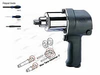 Гайковерт пневматический King Tony P33411-050B — 1/2″, 881 Нм, с 3 головками