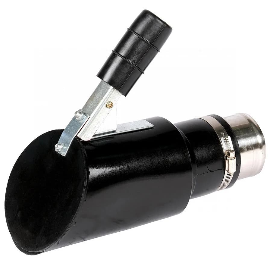 Насадка резиновая овальная наклонная на шланг D=75 мм