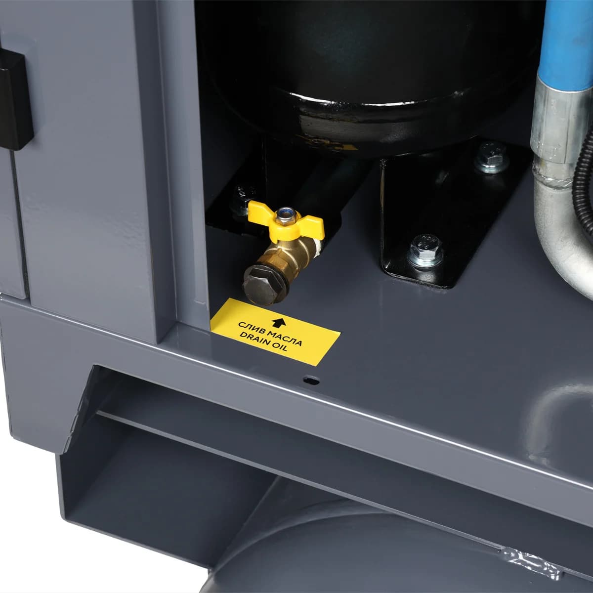 Компрессор винтовой, 11 кВт, 10 бар, 1550 л/мин, ресивер 410 л, с частотным преобразователем, осушитель